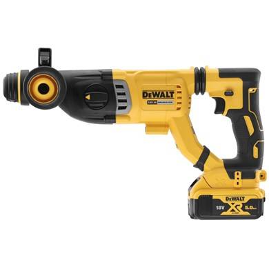 Perforateur-burineur SDS-Plus XR 3 Joules - Ø28 mm - DEWALT - avec une batterie 18V 5aH - chargeur - coffret - DCH263P1-QW - Image 3