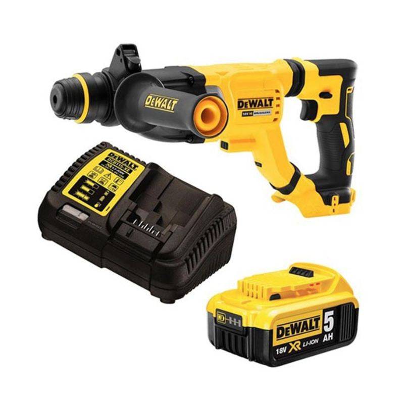 Perforateur-burineur SDS-Plus XR 3 Joules - Ø28 mm - DEWALT - avec une batterie 18V 5aH - chargeur - coffret - DCH263P1-QW - Image 1