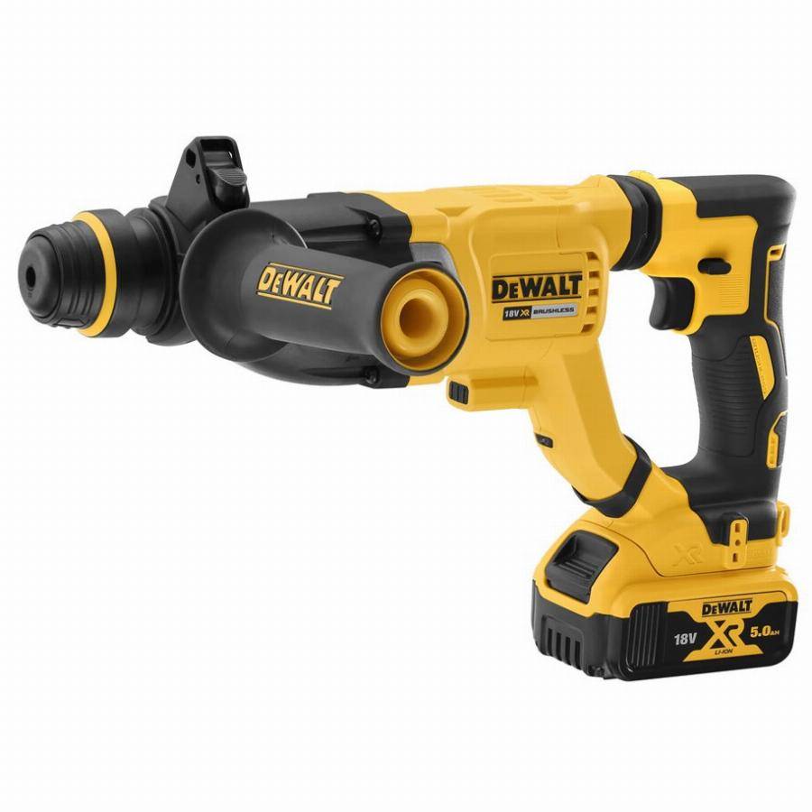 Perforateur-burineur SDS-Plus XR 3 Joules - Ø28 mm - DEWALT - avec une batterie 18V 5aH - chargeur - coffret - DCH263P1-QW - Image 2