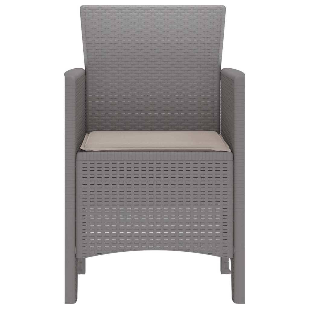 PANGIVO - Chaise de jardin polypropylène gris clairs 53 x 49 x 85 cm, Poids :12.6kg - PANGIVO - Image 6