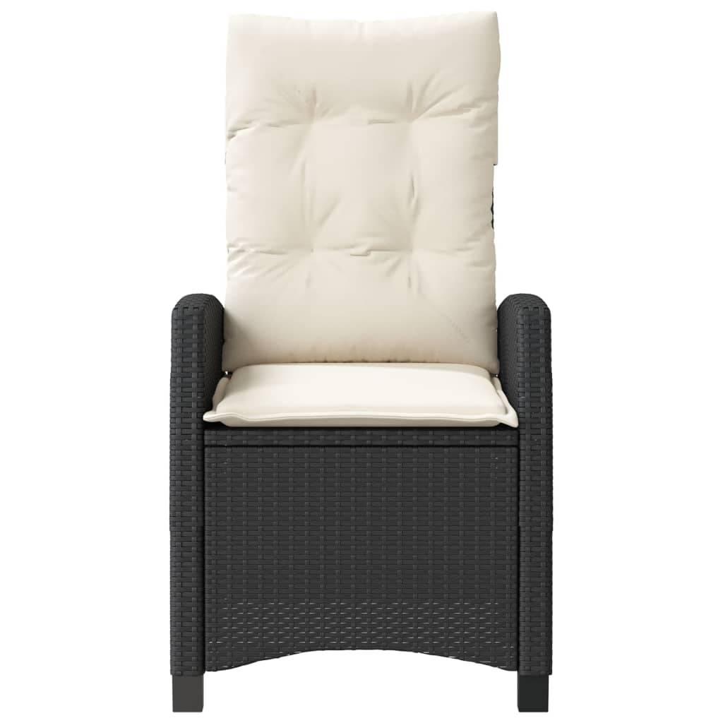 Chaise bois composite 1 places rotin noir 57 x 66 x 93 cm - Prolenta premium p375.1 - Image 4