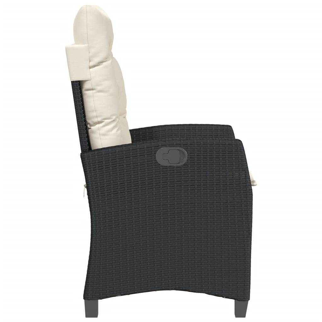 Chaise bois composite 1 places rotin noir 57 x 66 x 93 cm - Prolenta premium p375.1 - Image 5