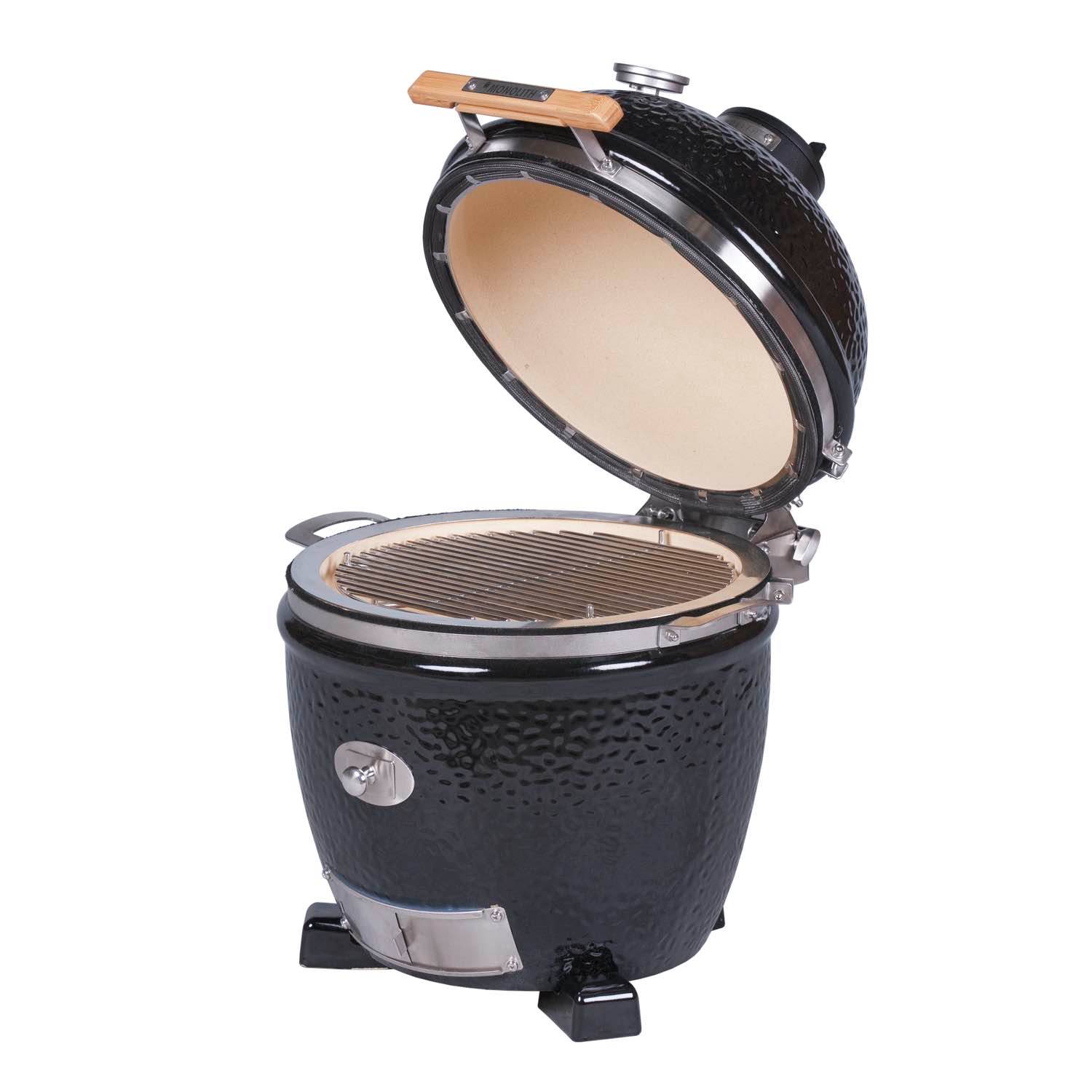 Kamado Monolith JUNIOR Pro Série 2.0 - Noir sans chariot - Image 2