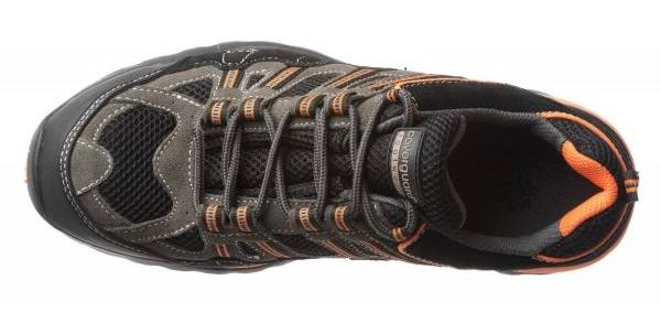 Baskets de sécurité basse HELVITE S1P SRA HRO en cuir velours noir/orange P45 - COVERGUARD - 9HEVL.45 - Image 3