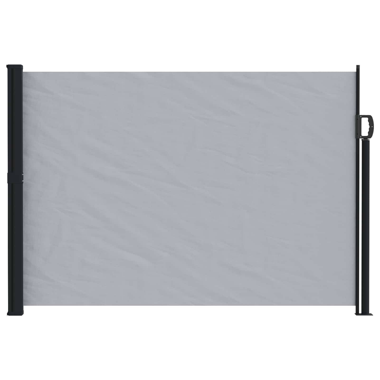 Store latéral rétractable polyester gris 600 x 160 cm - PANGIVO - Image 2