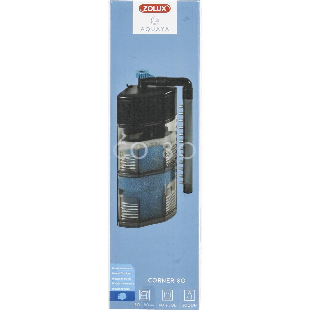Zolux - Filtration intérieure corner 80 zolux 5 W pour aquarium de 40 à 80 L - Image 2