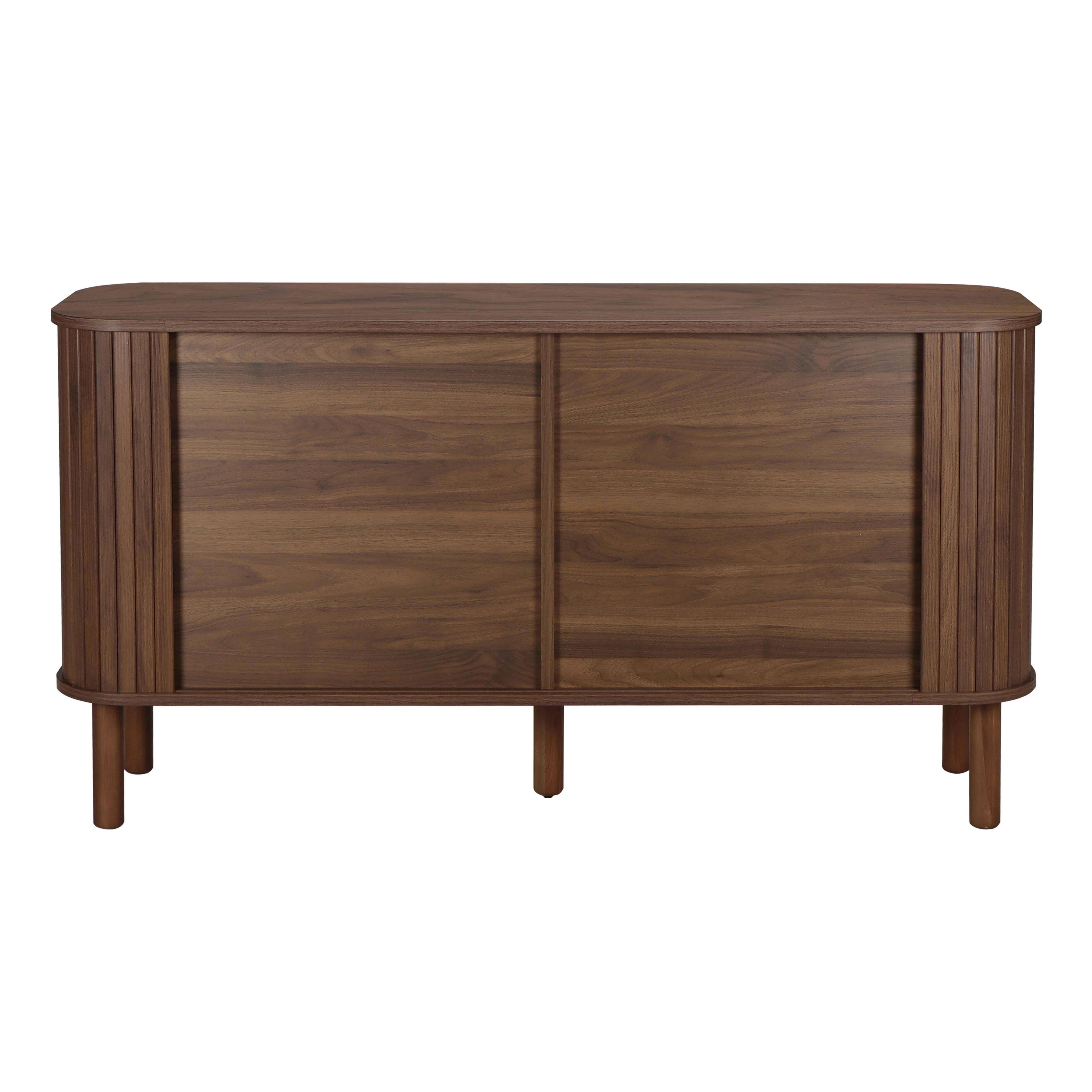 Oviala - Buffet 2 portes scandinave rectangulaire L140 cm bois foncé Taylor - Oviala - Image 6