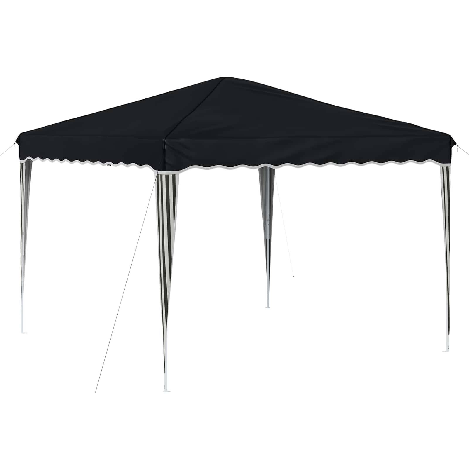 ComfortXL - Tente de réception pop-up tissu Oxford pour jardin hauteur réglable 288x288cm anthracite - ComfortXL Outdoor Living - Image 2