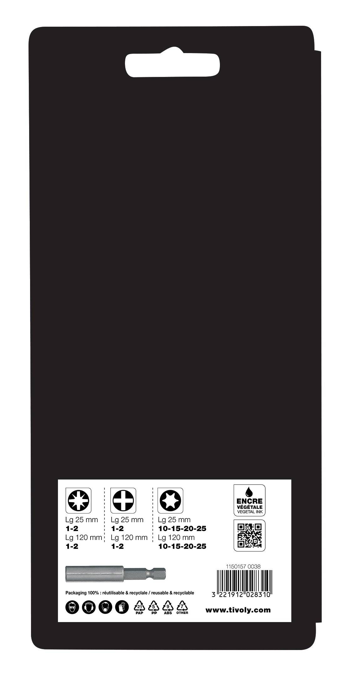 Tivoly - Coffret Embout De Vissage Extra Long 17 - Image 3