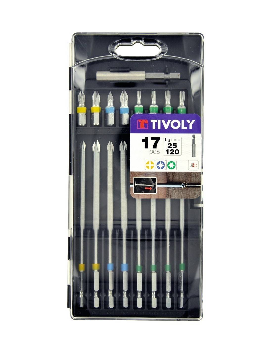 Tivoly - Coffret Embout De Vissage Extra Long 17 - Image 1