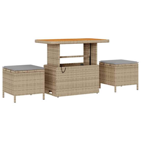 Canapé d'Angle de Jardin Modulable XXL 10 Places, Résine Tressée Beige, Pieds Ajustables pour Stabilité, Idéal Terrasse – ComfortXL Outdoor Living - Image 6
