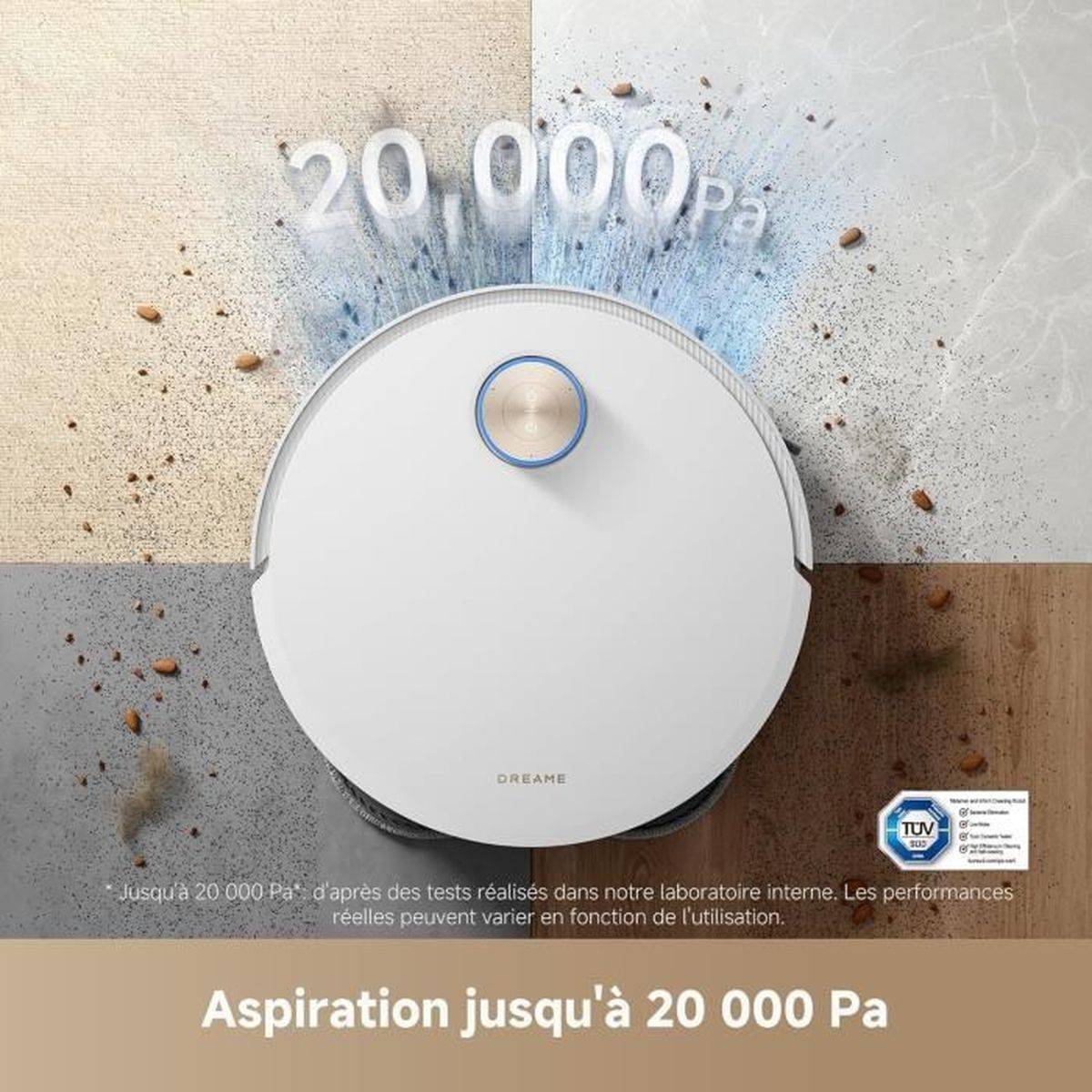 Robot aspirateur laveur Dreame X50 Ultra Complete, 20 000 Pa, base auto-nettoyage, cartographie 3D, 220 min - DREAME - Image 2