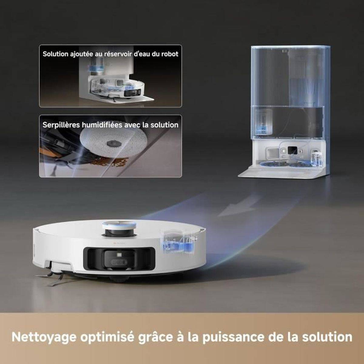 Robot aspirateur laveur Dreame X50 Ultra Complete, 20 000 Pa, base auto-nettoyage, cartographie 3D, 220 min - DREAME - Image 5