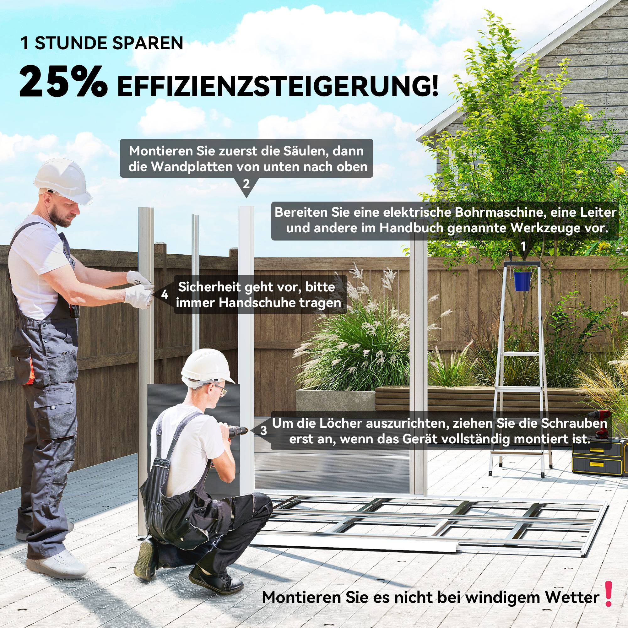 ComfortXL - Abri de jardin acier galvanisé 240 x 206 cm gris foncé portes coulissantes - ComfortXL Outdoor Living - Image 6