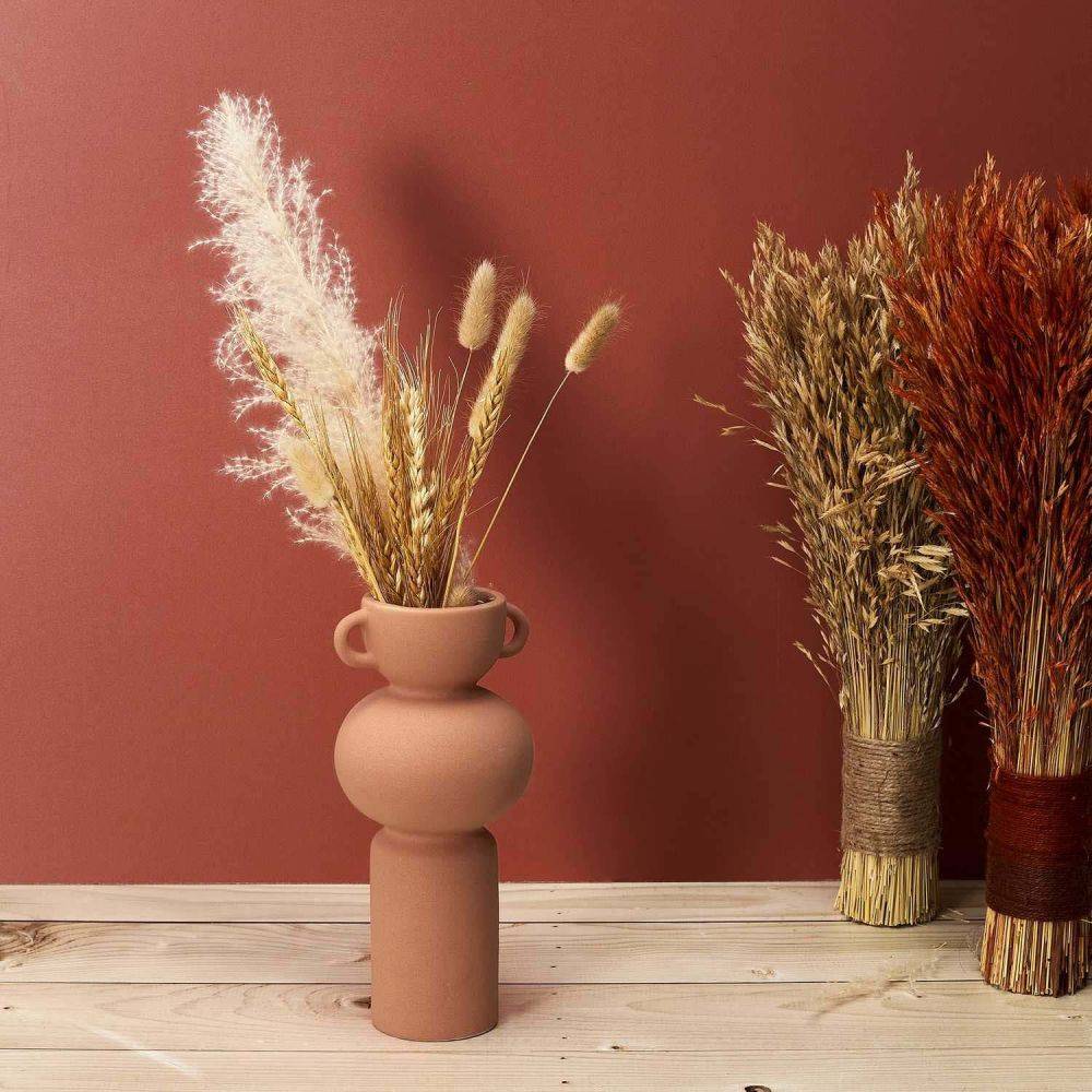 The Home Deco Factory - Vase avec anse en céramique  11.5 x 25.5 cm - Image 2