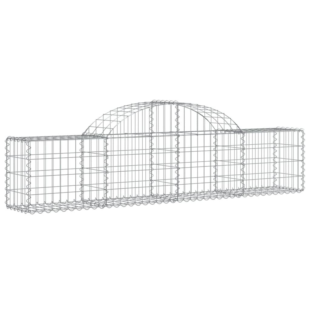 Vidaxl - Panier de gabions arqué 200x30x40/60 cm Fer galvanisé vidaXL 153482 - Image 2