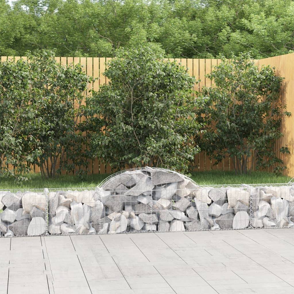 Vidaxl - Panier de gabions arqué 200x30x40/60 cm Fer galvanisé vidaXL 153482 - Image 1