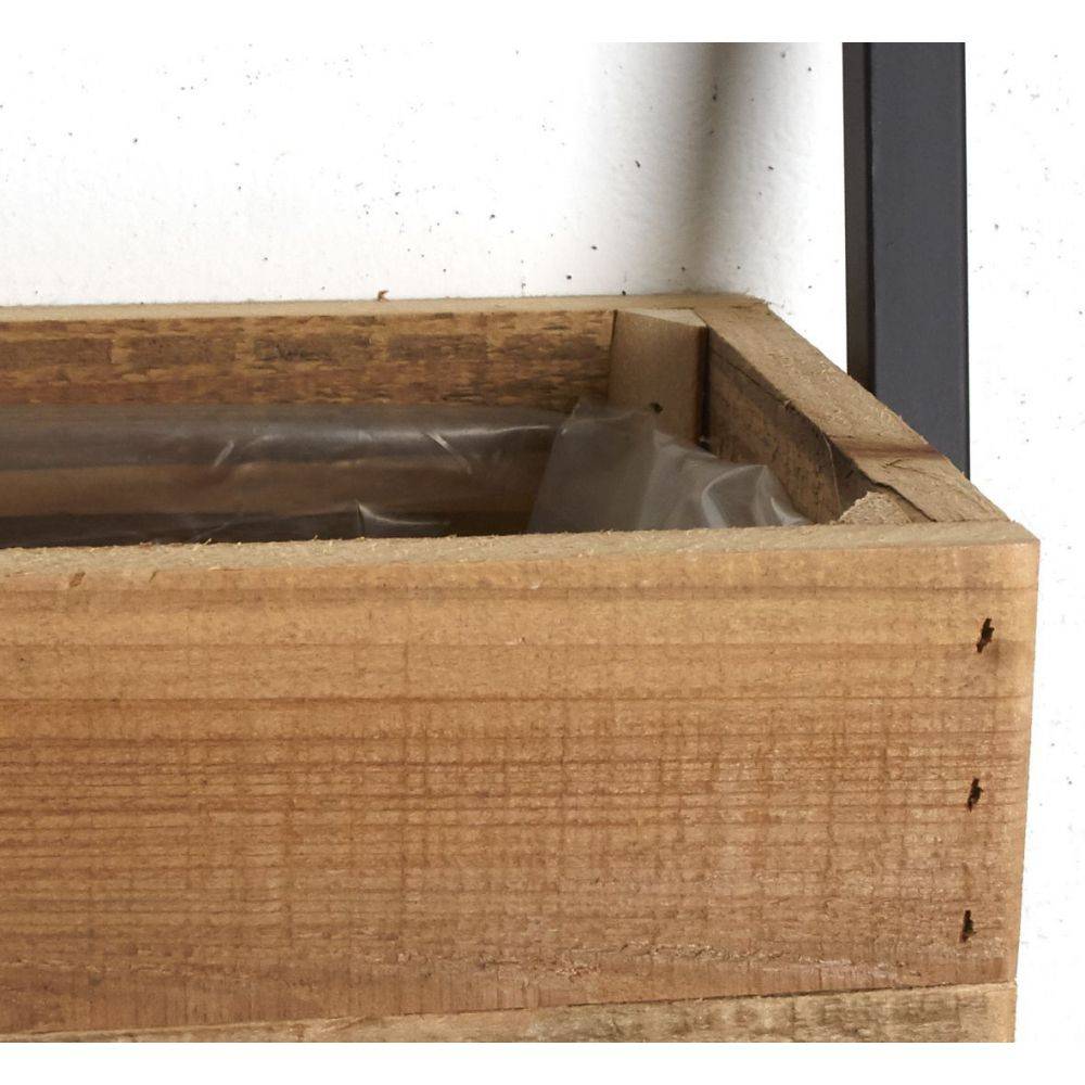 Aubry Gaspard - Jardinière murale en bois métal 64 cm - Aubry Gaspard - Image 2