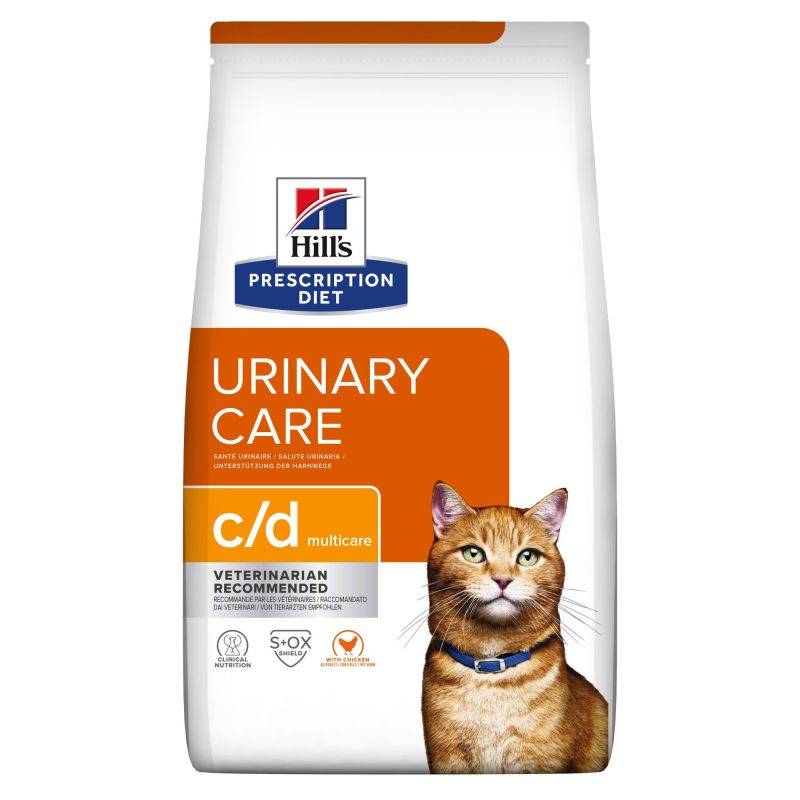 CROQUETTES CHAT ADULT PRESCRIPTION DIETS C/D MULTICARE URINARY CARE POULET - HILL'S 1,5 kg - Image 1