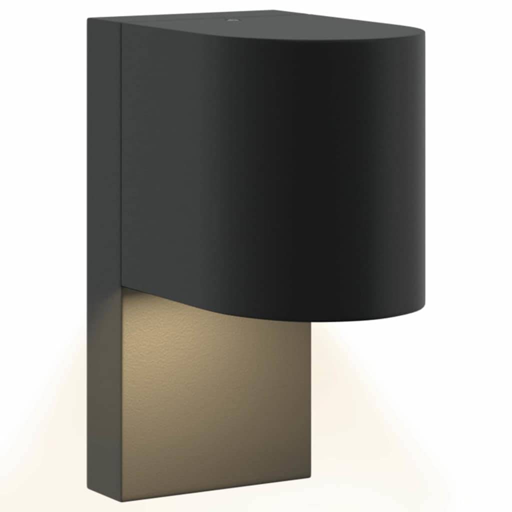 2pcs Appliques murales extérieures - Lampes murales extérieures Noir 12 x 7 x 15 cm g22 - Image 9