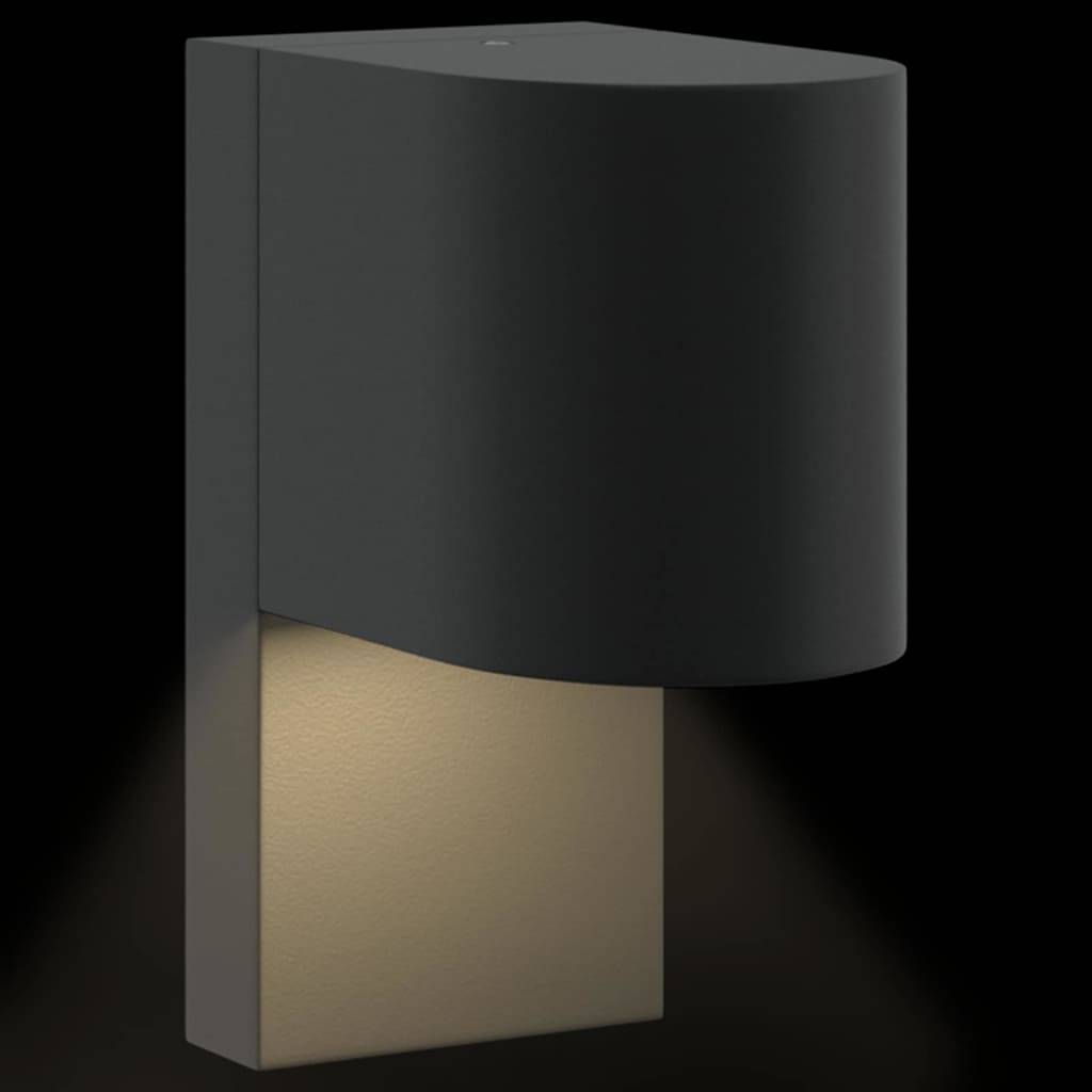 2pcs Appliques murales extérieures - Lampes murales extérieures Noir 12 x 7 x 15 cm g22 - Image 8