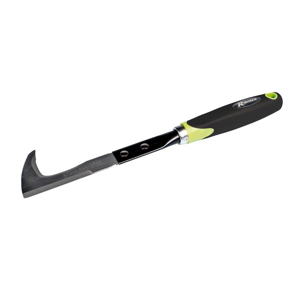 Ribimex - Couteau extirpateur lame inox manche ergonomique