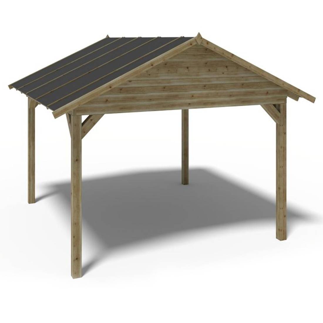 Altanka - Pergola de jardin 4.04x4.17m - traité - ALT36 - ALTANKA - Image 4