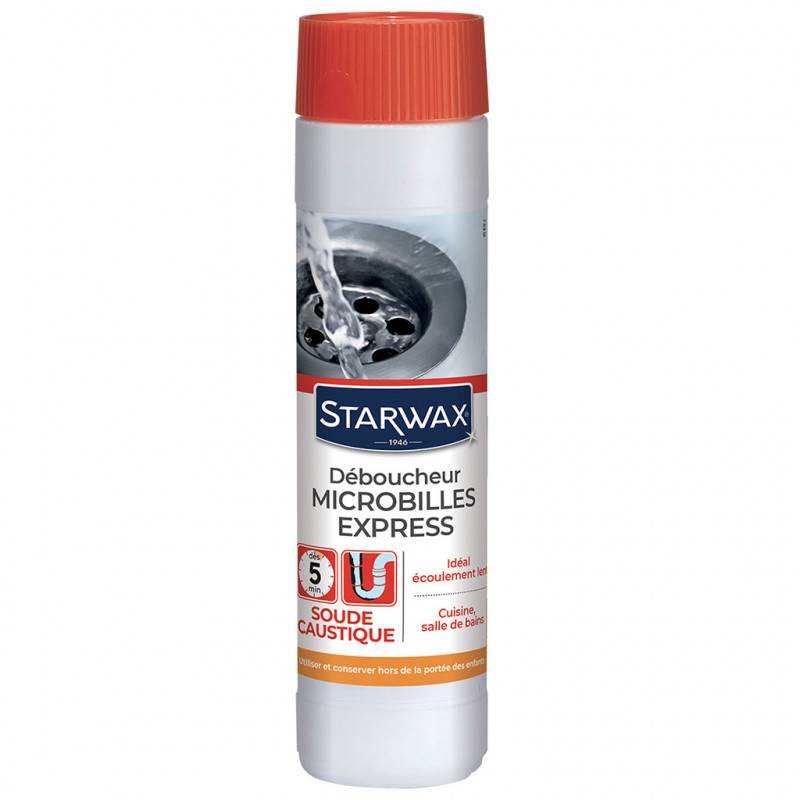Starwax - Déboucheur microbilles express pour canalisations 500g STARWAX