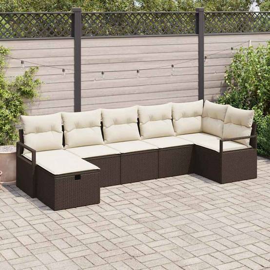Vidaxl - Ensemble de Canapés avec coussin 4 pcs polyrotin vidaXL 3360529 - Image 1