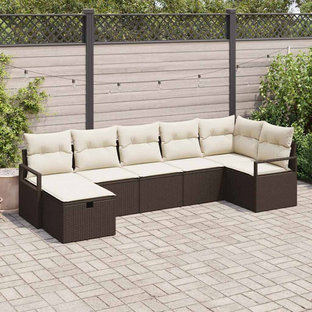 Vidaxl - Ensemble de Canapés avec coussin 4 pcs polyrotin vidaXL 3360529 - Image 1