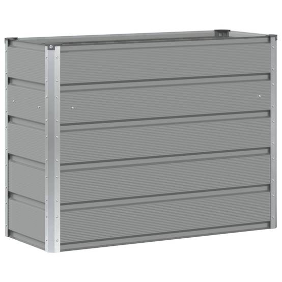 Vidaxl - Jardinière-Pot de fleur-Bac à fleurs Gris clair 100 x 40 x 75 cm Acier - Image 2