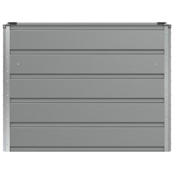 Vidaxl - Jardinière-Pot de fleur-Bac à fleurs Gris clair 100 x 40 x 75 cm Acier - Image 4