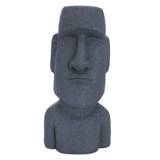Statue Décorative Île de Pâques Rapa NUI Moai Tête 53,5 cm Haut Figure Résine - Image 8