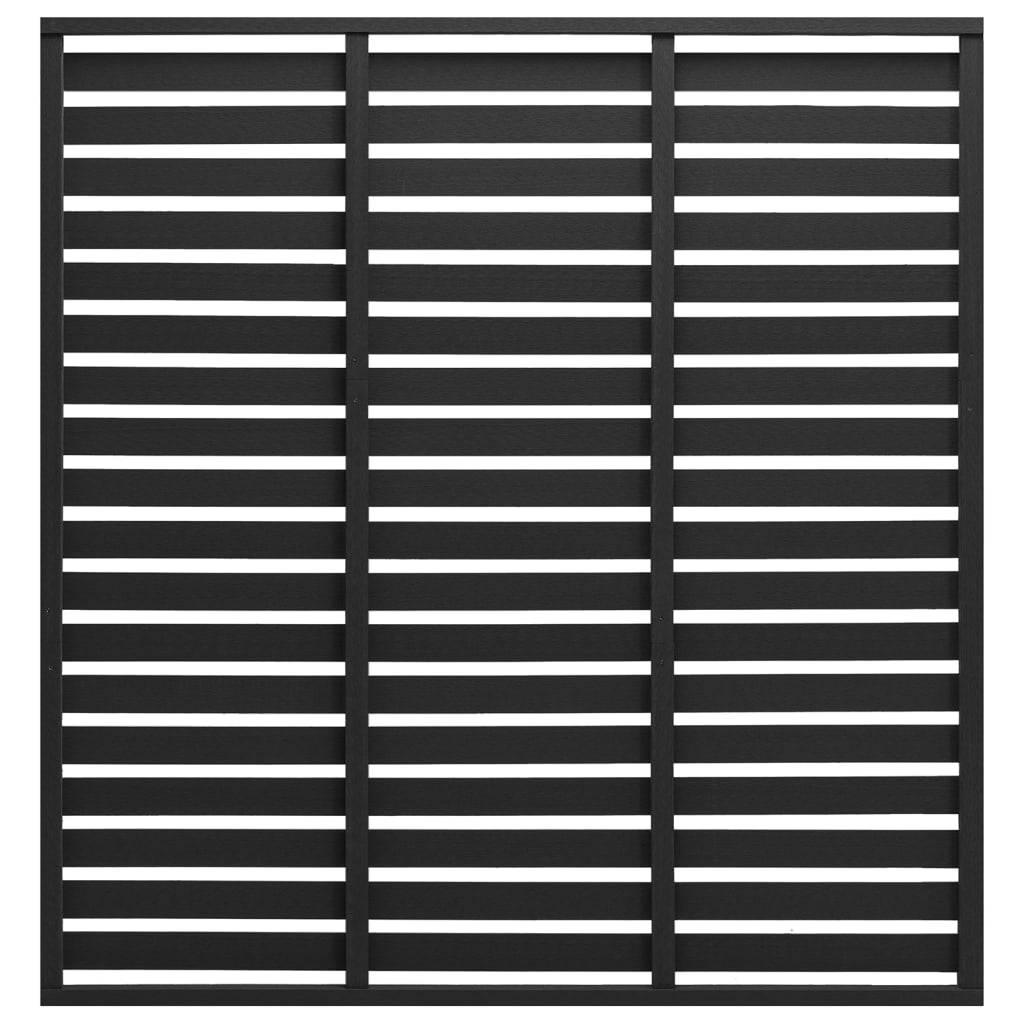 PANGIVO - Panneau de clôture WPC noir 180 x 180 cm - PANGIVO - Image 1