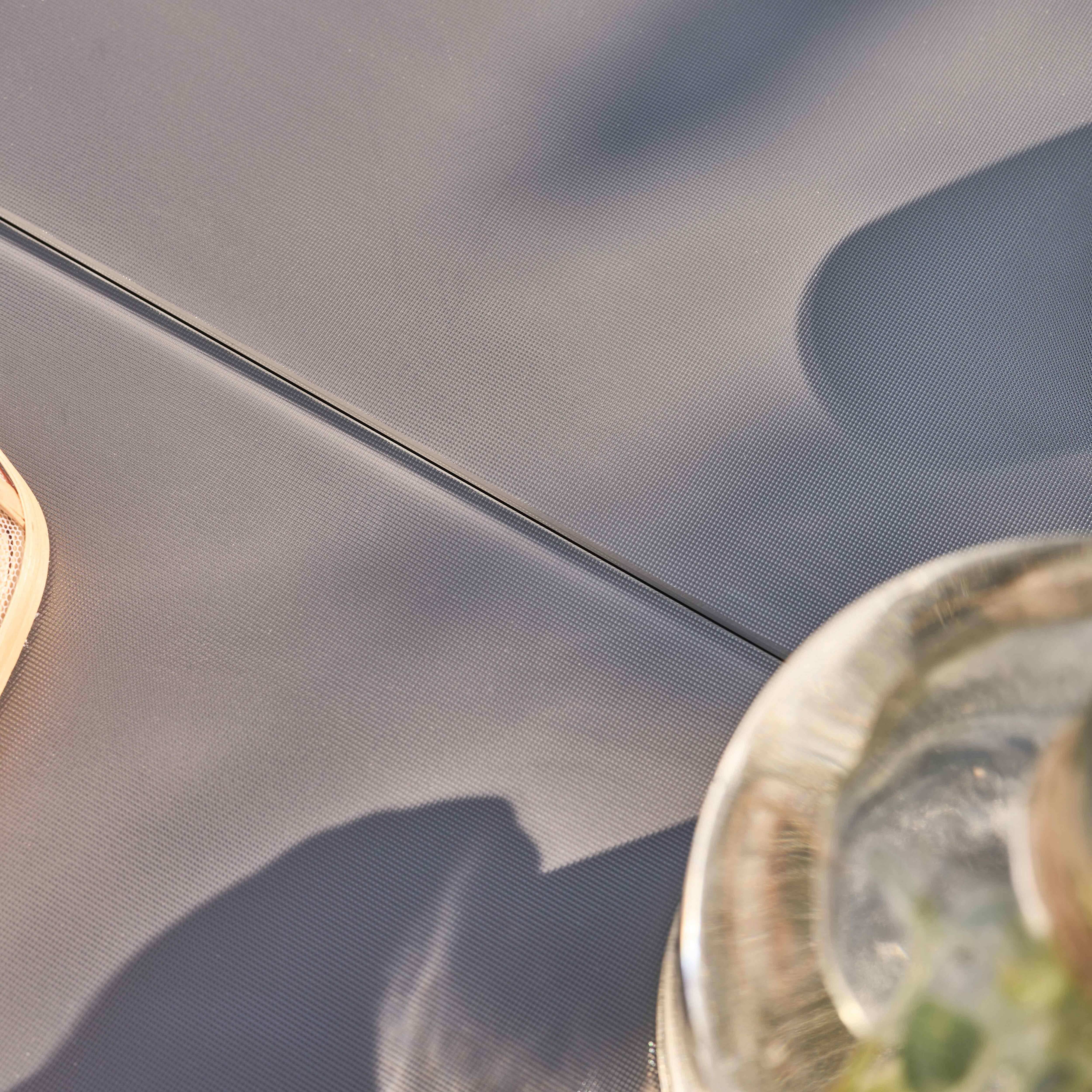 Oviala - Table de jardin extensible en aluminium gris 10 places Albi - Oviala - Image 4