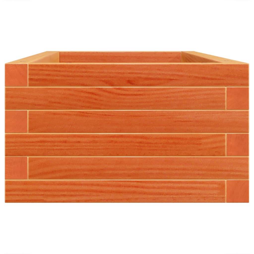 Jardinière | Pot de fleurs | Cache-pot | Bac à fleurs cire marron 90x40x23 cm bois de pin massif - Image 6