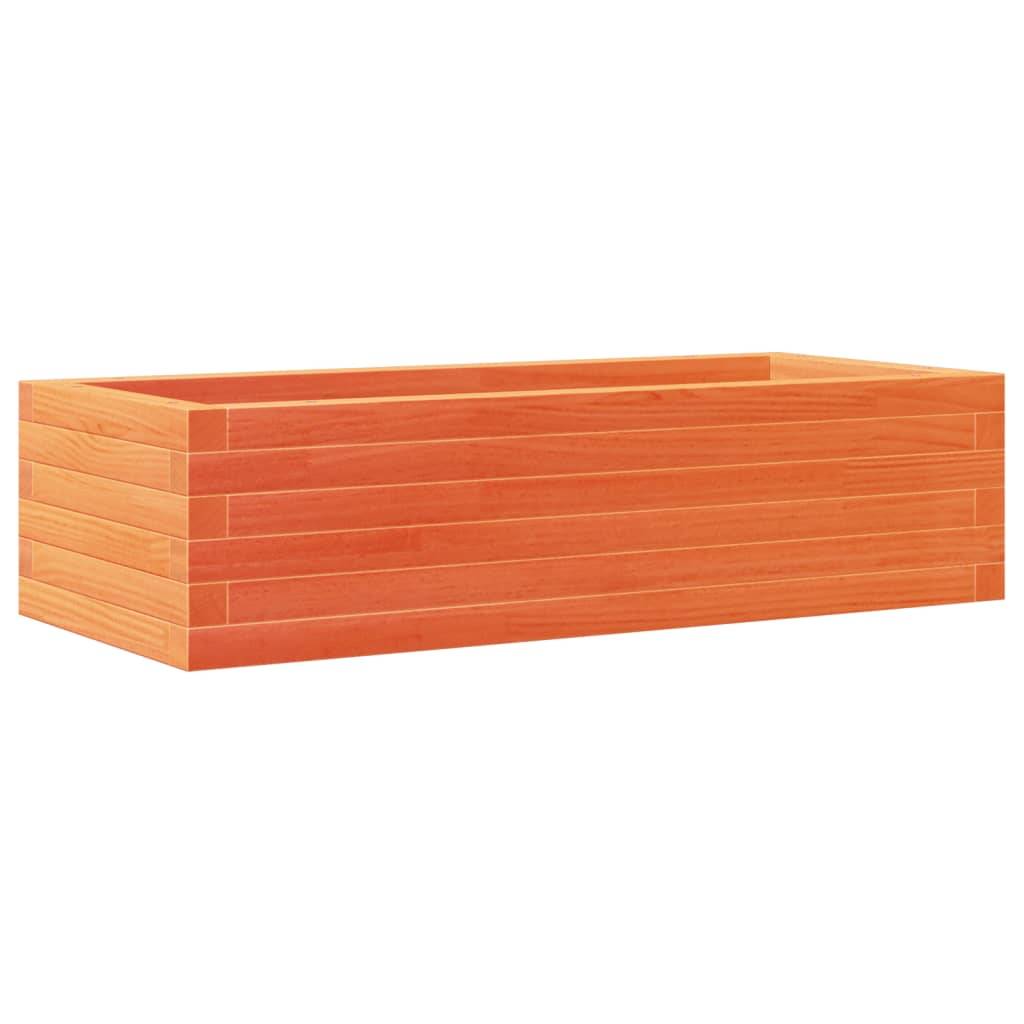 Jardinière | Pot de fleurs | Cache-pot | Bac à fleurs cire marron 90x40x23 cm bois de pin massif - Image 7