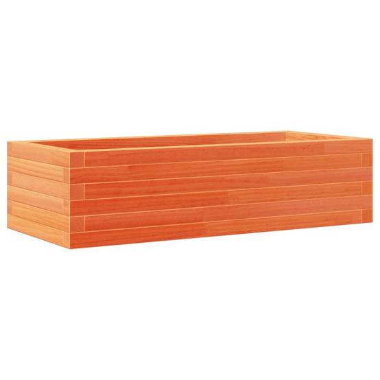Jardinière | Pot de fleurs | Cache-pot | Bac à fleurs cire marron 90x40x23 cm bois de pin massif - Image 1