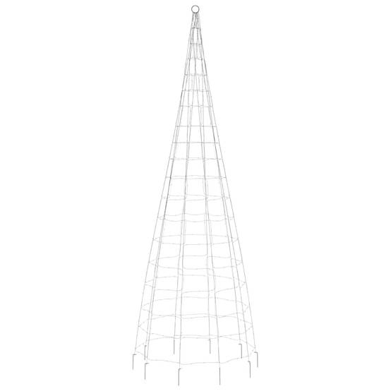 Arbre de Noël - Sapin de Noël lumineux sur mât de drapeau 550 LED coloré 300 cm - Image 5