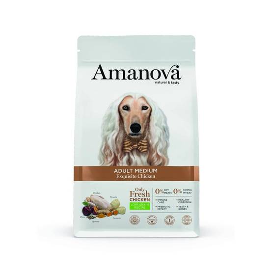 Croquettes chien medium poulet Amanova 2 kg - Image 1