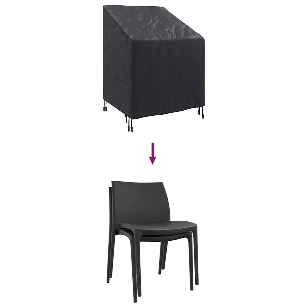 Housse Imperméable pour Fauteuil de Jardin Tissu 420D avec Protection UV Noir 75x78x100 cm – ComfortXL Outdoor Living - Image 5