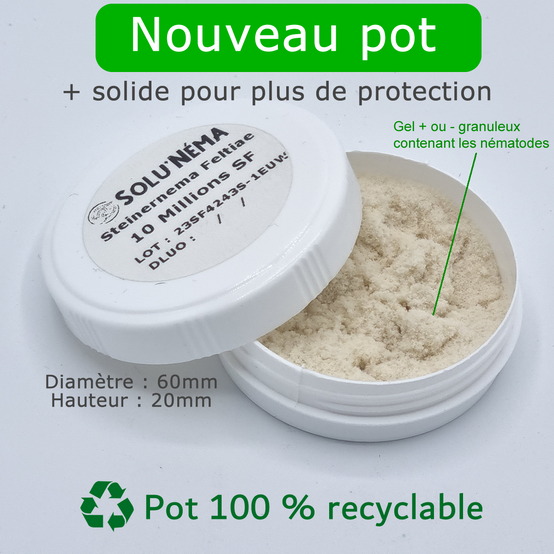 Solunéma - Nématodes SF contre la Mouche du Terreau - 10 millions Steinernema Feltiae - Traitement pour 40 pots soit environ 20m² - Image 2