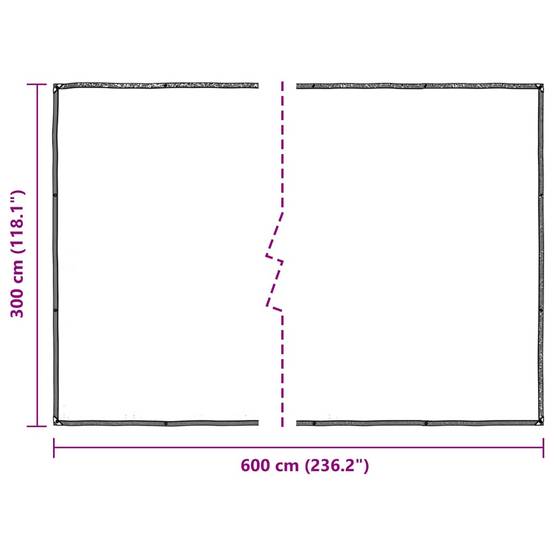 Vidaxl - Housse de protection plantes avec œillets 3x6 m polyéthylène vidaXL 3308707 - Image 3
