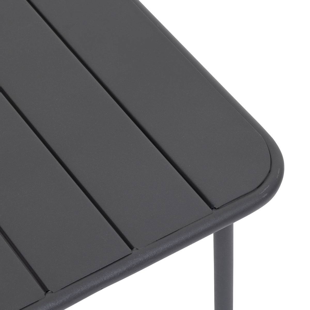 Hesperide - Table basse de jardin carrée "Phuket" graphite en acier traité en époxy Hespéride - Image 2