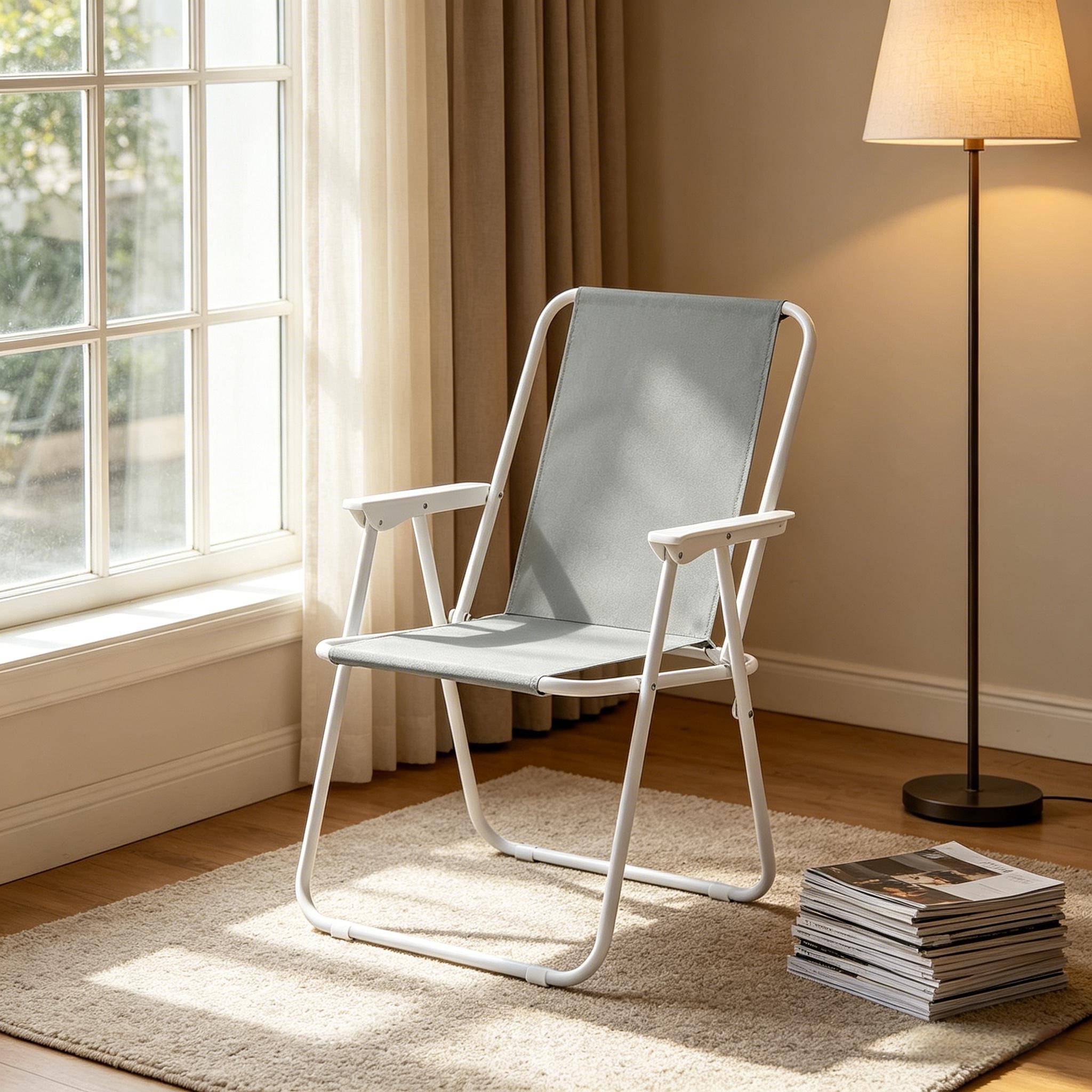 Chaise pliante portable extérieure en aluminium, chaise pour plage, randonnée, camping | Série Chaise