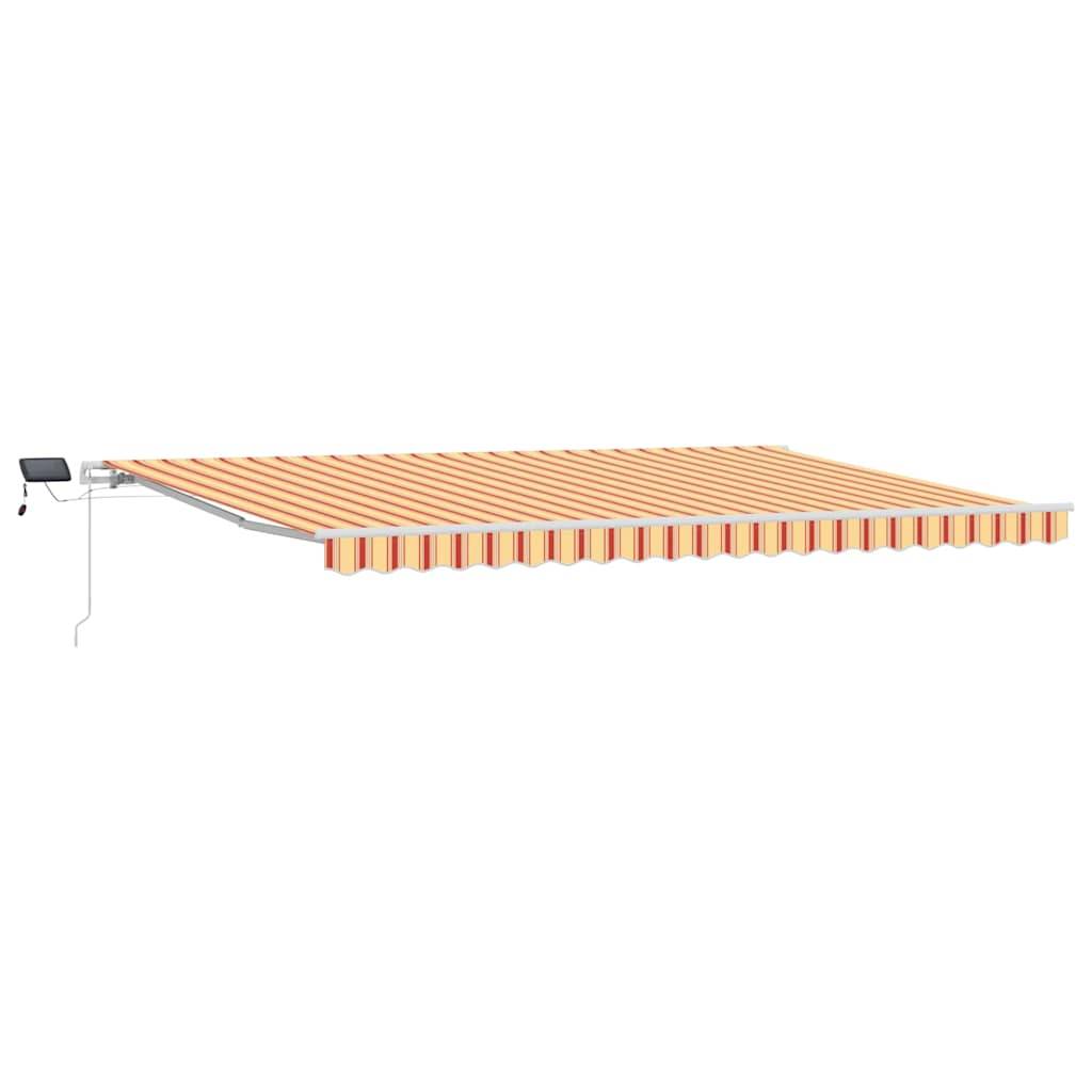 PANGIVO - Auvent rétractable aluminium et polyester jaune et orange 500 x 300 cm, 34.08kg - PANGIVO - Image 2