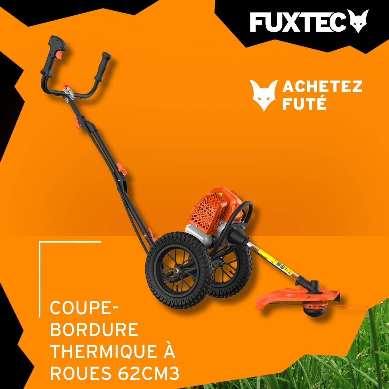 Coupe bordure thermique à roues - FUXTEC FX-FSR162 - 62cm3 3,5CV - Image 2