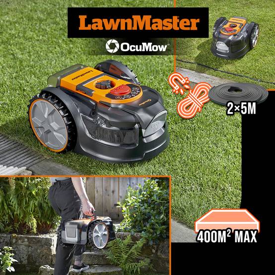 Lawnmaster - Robot tondeuse autonome 24V - 8Ah double caméra HDR sans fil périmétrique ? Le robot le plus simple du marché - Image 5