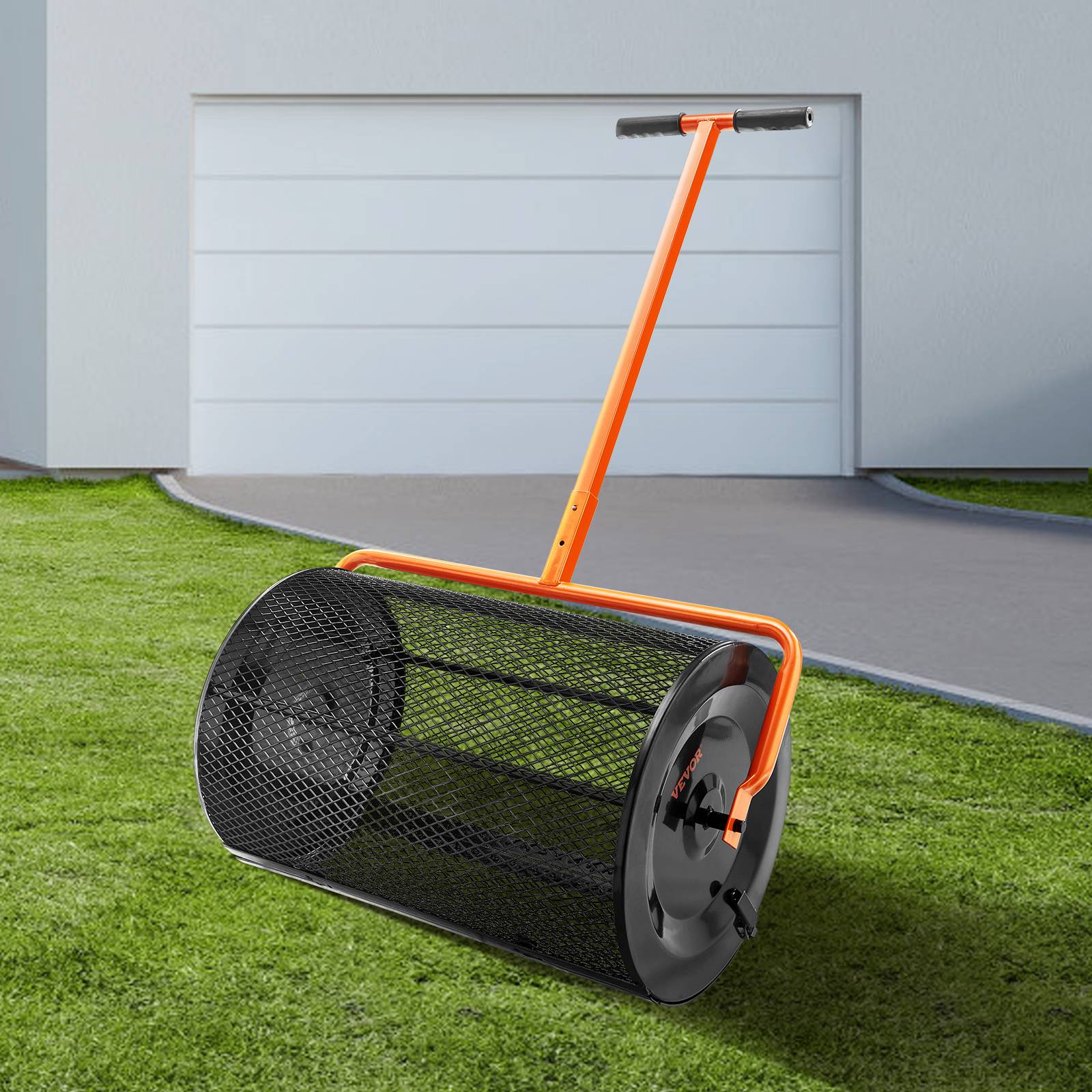 Vevor - VEVOR Épandeur compost, largeur 61 cm. Hauteur réglable, panier maille acier. Pelouse, jardin. - Image 8