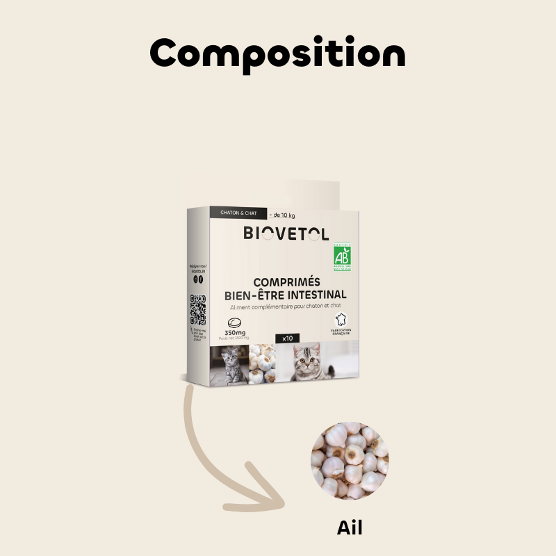 Biovetol - Comprimés Bio Bien-être Intestinal pour Chat & Chaton - Image 3